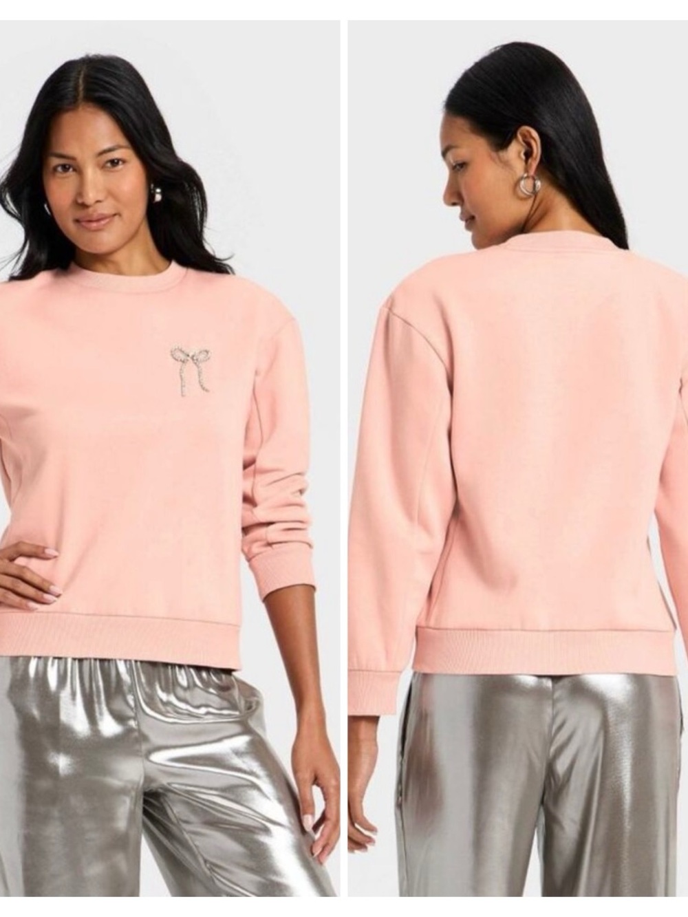 a new day Blush Pink Crewneck Sweatshirt